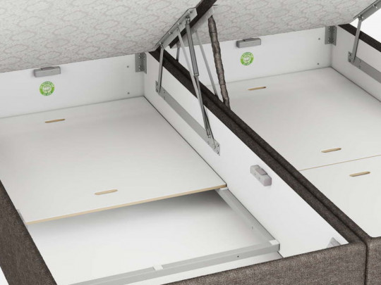 Спальная система Nuvola Esperia с подъемным механизмом по цене от 130 543 ₽ , стиль отельный, классический, цвет коричневый 8 | Кровати с подъемным механизмом