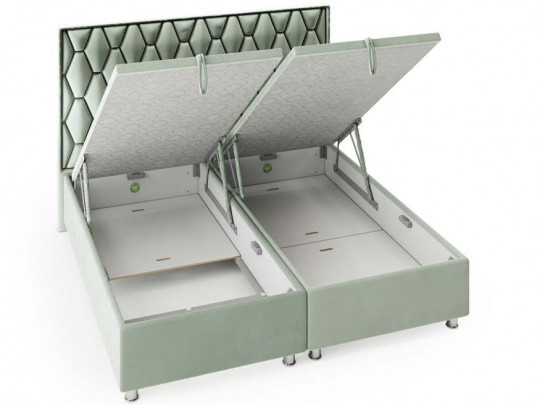Спальная система Nuvola Letizia с подъемным механизмом по цене от 144 234 ₽ , стиль отельный, классический, королевский, цвет бирюзовый 8 | Кровати с подъемным механизмом