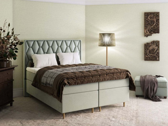 Спальная система Nuvola Letizia по цене от 127 939 ₽ , стиль отельный, классический, королевский, цвет бирюзовый 1 | Кровати с мягкой обивкой