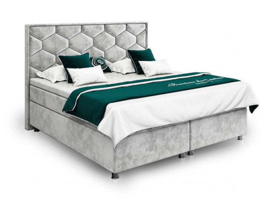 Спальная система Nuvola Domenica по цене от 125 325 ₽ , стиль отельный, классический, королевский, цвет серый, светло-серый 4 | Кровати с мягкой обивкой