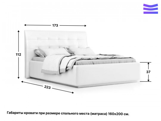 Кровать Nuvola Palermo по цене от 49 507 ₽ , стиль современный, цвет розовый 3 | Кровати с каретной стяжкой