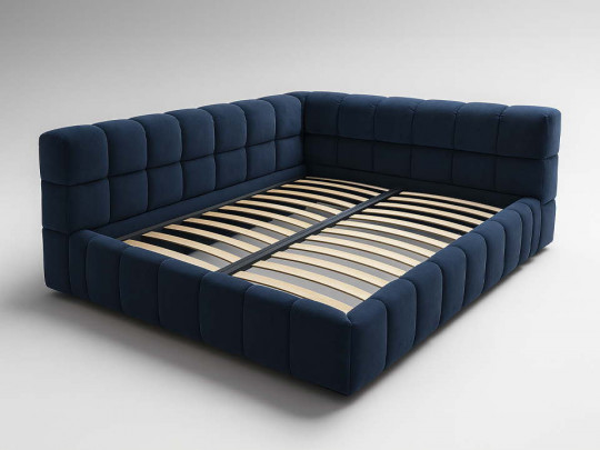 Кровать тахта Босс синий Слип Арт, стиль лофт, цвет синий