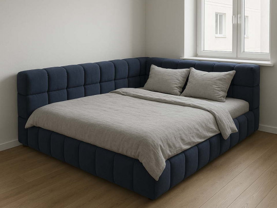 Кровать тахта Босс синий по цене от 58 000 ₽ , стиль лофт, цвет синий 1 | Кровати