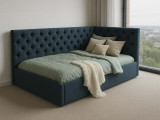 Кровать тахта Бюжо синий по цене от 48 000 ₽ , стиль современный, цвет синий 2 | Кровати