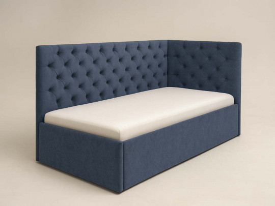 Кровать тахта Бюжо синий по цене от 48 000 ₽ , стиль современный, цвет синий 1 | Кровати