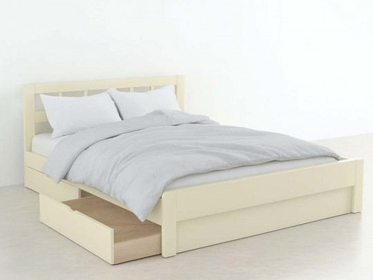 Кровать Икея с ящиками белый по цене от 27 233 ₽ , стиль кантри, скандинавский, минимализм, цвет белый 2 | Кровати