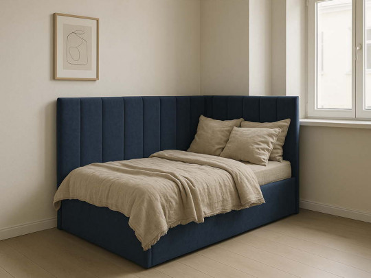 Кровать тахта Клод синий по цене от 44 000 ₽ , стиль современный, минимализм, цвет синий 3 | Кровати