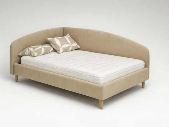 Кровать тахта Лео бежевый SleepArt, стиль современный, цвет бежевый