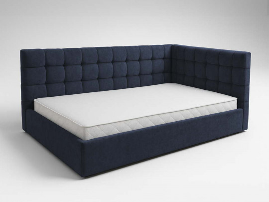 Кровать тахта Оливия синий SleepArt, стиль современный, цвет синий