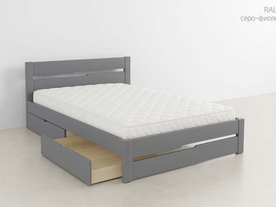 Кровать Андерсен с ящиками серый по цене от 28 900 ₽ , стиль классический, скандинавский, минимализм, цвет серый 1 | Кровати с выкатными ящиками