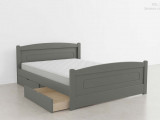 Кровать Березка с ящиками серый по цене от 29 900 ₽ , стиль кантри, скандинавский, цвет серый 2 | Кровати с выкатными ящиками