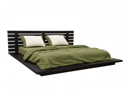 Кровать в японском стиле Катана без столиков венге по цене от 35 167 ₽ , стиль современный, японский, цвет венге 1 | Кровати