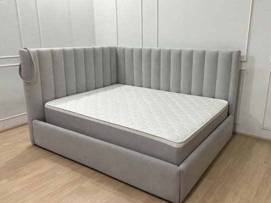 Кровать тахта Корсо серый SleepArt, стиль лофт, кантри, цвет серый