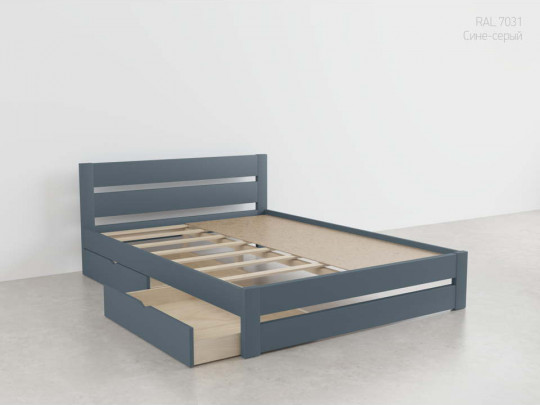 Кровать Бостон с ящиками серый по цене от 27 567 ₽ , стиль кантри, скандинавский, минимализм, цвет серый 2 | Кровати