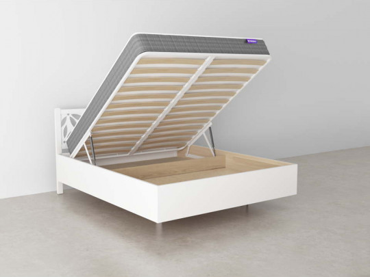 Парящая кровать Элиз с подъемным механизмом белый по цене от 53 833 ₽ , стиль современный, цвет белый 2 | Кровати