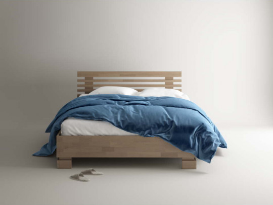 Кровать из массива березы Фудо Relaksan, стиль современный, японский, цвет коричневый