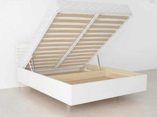 Парящая кровать Сонна с подъемным механизмом белый по цене от 52 333 ₽ , стиль современный, цвет белый 1 | Кровати