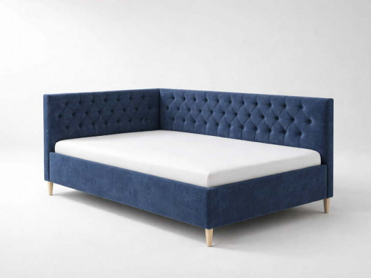 Кровать тахта Хиггинс синий по цене от 45 000 ₽ , стиль современный, скандинавский, цвет синий 1 | Кровати
