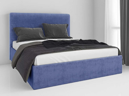 Кровать Минимал Софт с подьемным механизмом SleepArt, стиль современный, минимализм, цвет синий