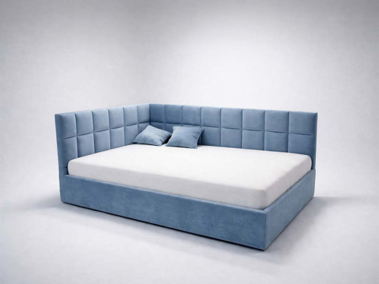 Кровать тахта Паола с подьемным механизмом синий по цене от 51 600 ₽ , стиль лофт, цвет синий, голубой 5 | Кровати