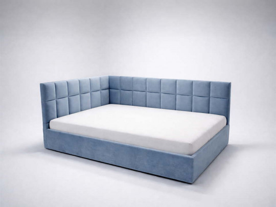Кровать тахта Паола с подьемным механизмом синий по цене от 51 600 ₽ , стиль лофт, цвет синий, голубой 2 | Кровати