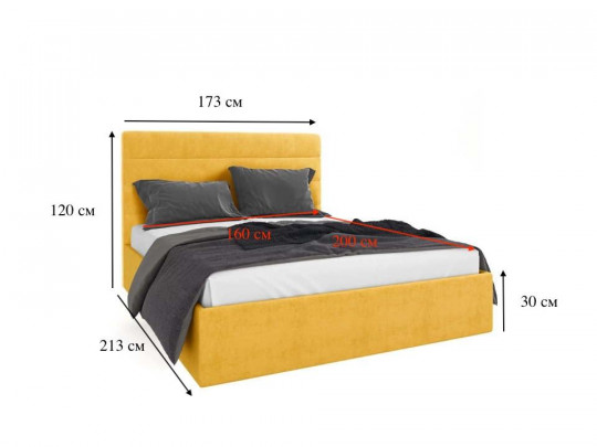 Кровать Абриль по цене от 32 300 ₽ , стиль лофт, минимализм, цвет оранжевый 5 | Кровати Sleepart