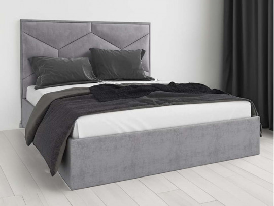 Кровать Руфия SleepArt, стиль современный, цвет серый, светло-серый