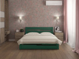 Кровать Андерсен с ящиками по цене от 28 900 ₽ , стиль классический, скандинавский, цвет зеленый, изумрудный 2 | Кровати с выкатными ящиками