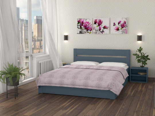Кровать Бостон с подъемным механизмом по цене от 36 167 ₽ , стиль классический, скандинавский, цвет серый, темно-серый 1 | Кровати с подъемным механизмом