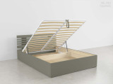 Кровать в японском стиле Фудо с подъемным механизмом по цене от 43 200 ₽ , стиль современный, японский, цвет серый, светло-серый 3 | Кровати с подъемным механизмом