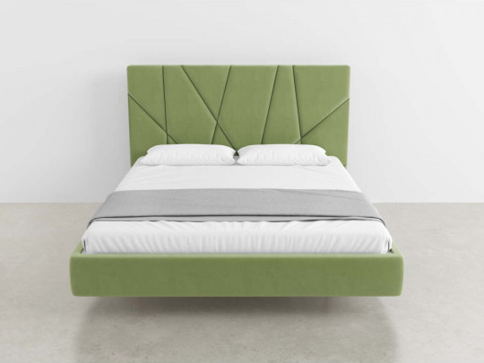 Парящая кровать мягкая Марсель по цене от 51 667 ₽ , стиль современный, цвет зеленый 5 | Парящие кровати