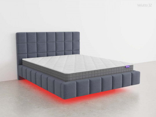 Парящая кровать Бруно с подсветкой и подъемным механизмом по цене от 93 500 ₽ , стиль современный, цвет серый 9 | Парящие кровати