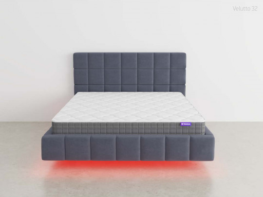 Парящая кровать Бруно с подсветкой и подъемным механизмом по цене от 93 500 ₽ , стиль современный, цвет серый 13 | Парящие кровати