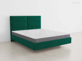 Парящая кровать Роузет с подъемным механизмом SleepArt, стиль современный, цвет зеленый