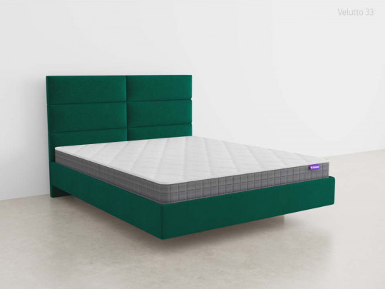 Парящая кровать Роузет с подъемным механизмом SleepArt, стиль современный, цвет зеленый