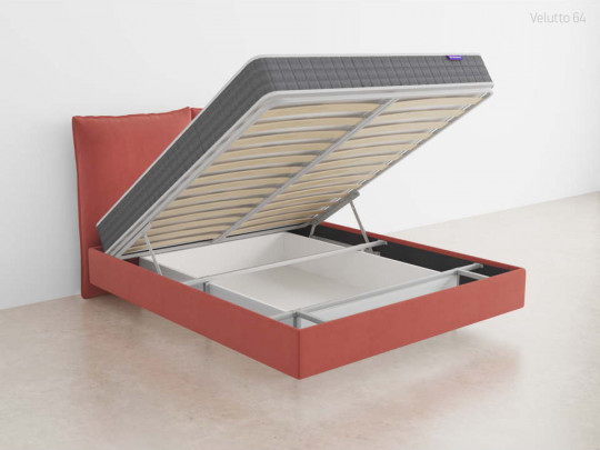 Парящая кровать Токио с подъемным механизмом по цене от 79 500 ₽ , стиль современный, цвет красный, оранжевый 1 | Парящие кровати