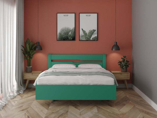 Парящая кровать Андерсен с подъемным механизмом по цене от 51 167 ₽ , стиль современный, цвет зеленый 1 | Парящие кровати