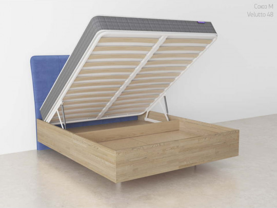 Парящая кровать Джейн с подъемным механизмом по цене от 56 167 ₽ , стиль современный, скандинавский, цвет голубой 1 | Парящие кровати