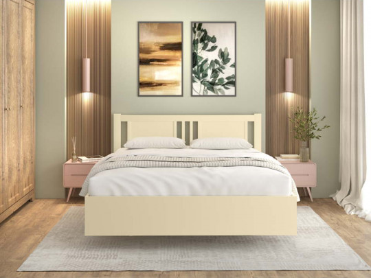 Парящая кровать Марика с подъемным механизмом Relaksan, стиль современный, цвет бежевый