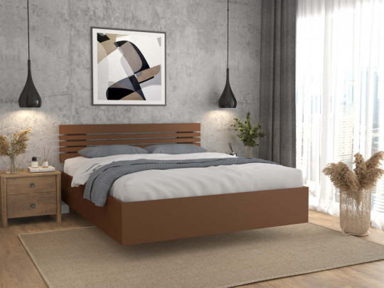 Парящая кровать Сонна с подъемным механизмом Relaksan, стиль современный, цвет коричневый