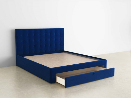 Мягкая кровать Агата с 1 ящиком по цене от 44 415 ₽ , стиль современный, цвет бежевый 3 | Кровати