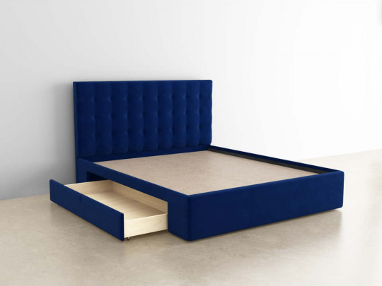 Мягкая кровать Агата с 1 ящиком по цене от 44 415 ₽ , стиль современный, цвет бежевый 4 | Кровати