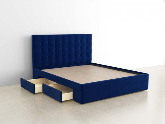 Мягкая кровать Агата с 2 ящиками по цене от 45 115 ₽ , стиль современный, цвет бежевый 1 | Кровати