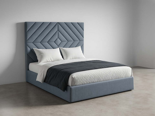 Мягкая кровать Вена Relaksan, стиль современный, цвет серый