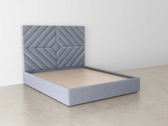 Мягкая кровать Вена по цене от 53 889 ₽ , стиль современный, цвет серый 1 | Кровати с мягкой обивкой