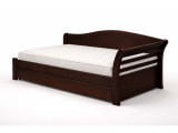 Кровать тахта Rollmatratze Тюрингия-1 венге Rollmatratze, стиль классический, цвет венге, черный