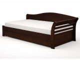 Кровать тахта из бука Тюрингия-1 с ящиком по цене от 102 610 ₽ , стиль классический, цвет коричневый 1 | Тахты
