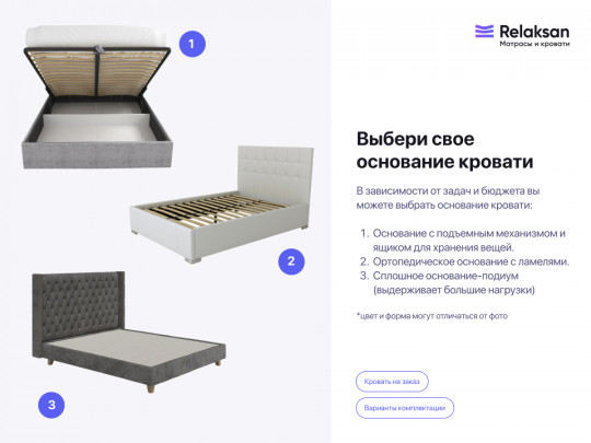 Кровать Sleepart Меретти Белый