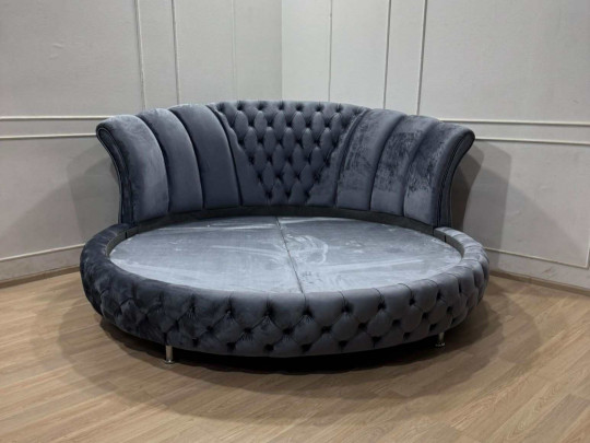 Круглая кровать Sleepart Дюрей по цене от 86 000 ₽ , стиль восточный, ампир, барокко, рококо, королевский, цвет бежевый 5 | Круглые кровати