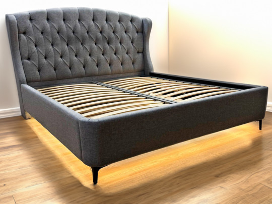 Кровать Mebelin Виста (Феррара) Mebelin, стиль классический, скандинавский, цвет серый